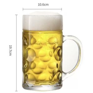 large beer mug 1250ml – arj1250 | heavy duty glass beer stein wholesale