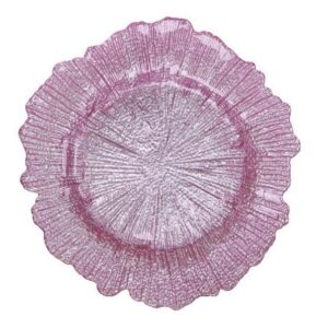 wholesale arjl2097 13" light green beaded glass charger plate garden wedding decor (复制)
