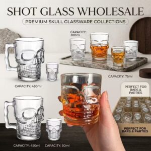 wholesale skull glassware collection shot glasses & beer mugs