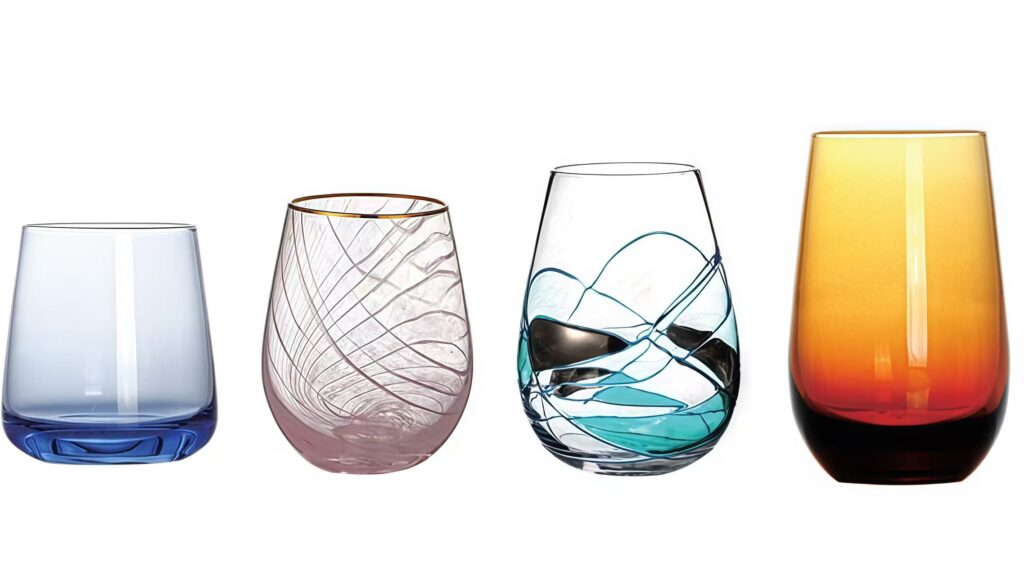Stemless wine glasses for wholesale buyers