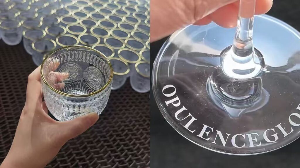 Custom logo glassware for wholesale and hospitality buyers